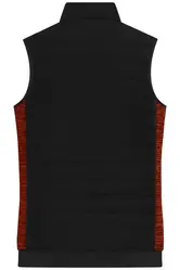 Ženski prsluk JN1863 black/red-melange XS-3