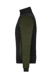Ženska jakna JN1865 black/olive-melange XS-4