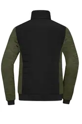 Ženska jakna JN1865 black/olive-melange XS-3