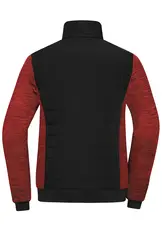 Ženska jakna JN1865 black/red-melange XS-3