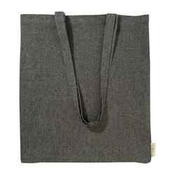 Torba za kupovinu od pamuka Recote AP722387 black 380×420 mm-3