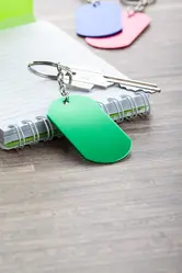 Privjesak za ključeve Wardim AP741192 green 29×54×1 mm-4