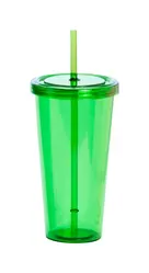 Čaša s poklopcem i slamkom Trinox AP741814 green-4