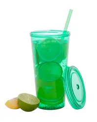 Čaša s poklopcem i slamkom Trinox AP741814 green-6