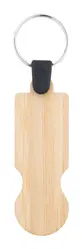 Privjesak za novčiće za kolica od bambusa BooCart EU AP718372 natural 73×23×2 mm-1