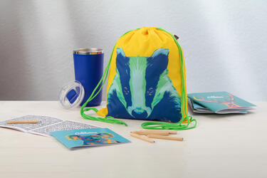 Dječja torba s vezicama CUSTOM MADE CreaDraw Kids RPET AP716414 green-3