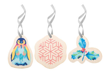 Ukras za božićno drvce CUSTOM MADE CreaJul Wood AP716491 silver-2