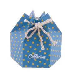 Šesterokutna poklon kutija CreaBox HexaCord S AP716641 white-2
