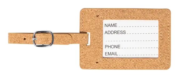 Oznaka za prtljagu Haneda AP722783 natural 64×95×4 mm, 95×64×4 mm-2