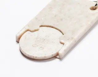 Privjesak s novčićem za kolica Prolex AP722672 natural 28×51×4 mm-3