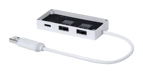 Prozirni USB hub Brante AP733375 white 80×11×37 mm-0