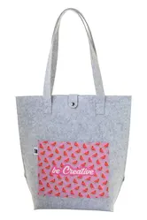 RPET torba za rame CUSTOM MADE CreaFelt Toteback AP716687 grey-7