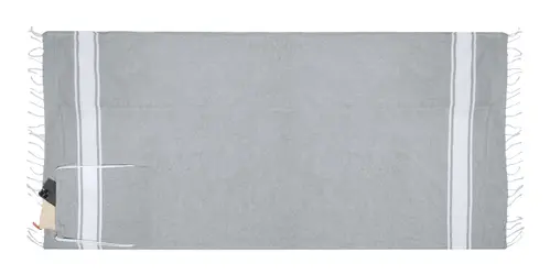 Ručnik za plažu i torba s vezicama Praia AP733854 grey 1800×900 mm-2