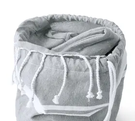 Ručnik za plažu i torba s vezicama Praia AP733854 grey 1800×900 mm-6