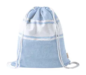 Ručnik za plažu i torba s vezicama Praia AP733854 light blue 1800×900 mm-1