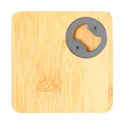 Podložak s otvaračem za bocu Squnito AP733909 natural 100×100×9 mm-1