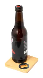 Podložak s otvaračem za bocu Squnito AP733909 natural 100×100×9 mm-3