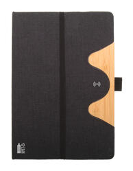 RPET Bežični punjač u obliku notesa Chatom AP864032 black-4 RPET Bežični punjač u obliku notesa Chatom AP864032 black-4