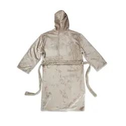 Luksuzni plišani ogrtač vel. S/M VINGA Louis V4950G grey-4