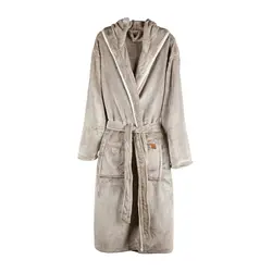 Luksuzni plišani ogrtač vel. S/M VINGA Louis V4950G grey-5