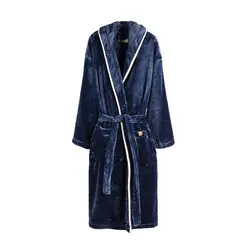 Luksuzni plišani ogrtač vel. S/M VINGA Louis V4950G navy-2