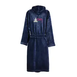 Luksuzni plišani ogrtač vel. S/M VINGA Louis V4950G navy-3