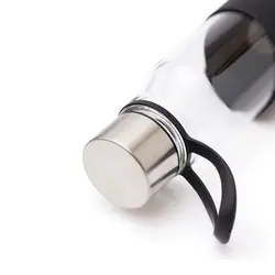 Staklena boca za vodu VINGA Lean V5096G black-2