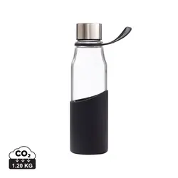 Staklena boca za vodu VINGA Lean V5096G black-0