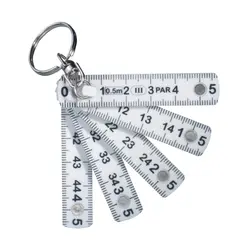 Promotivno mini sklopivo ravnalo, 50cm P112.00 white-4