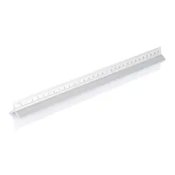 Aluminijsko trokutno ravnalo - 30 cm P165.13 silver-4