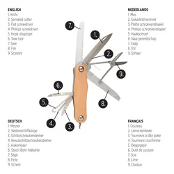 Džepni nožić za drvo P221.38 brown-6