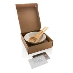 Zdjela za salatu s priborom Ukiyo P263.09 white-3