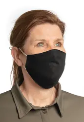 Dvoslojna pamučna maska ​​za lice za višekratnu upotrebu P265.89 black-4