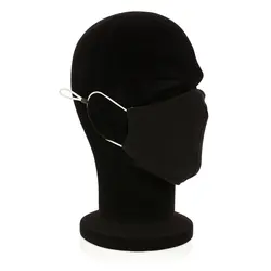 Dvoslojna pamučna maska ​​za lice za višekratnu upotrebu P265.89 black-6
