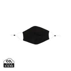 Dvoslojna pamučna maska ​​za lice za višekratnu upotrebu P265.89 black-10
