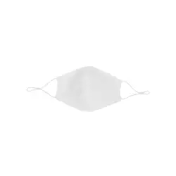 Dvoslojna pamučna maska ​​za lice za višekratnu upotrebu P265.89 white-1