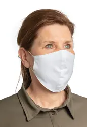Dvoslojna pamučna maska ​​za lice za višekratnu upotrebu P265.89 white-4