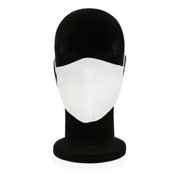 Dvoslojna pamučna maska ​​za lice za višekratnu upotrebu P265.89 white-5