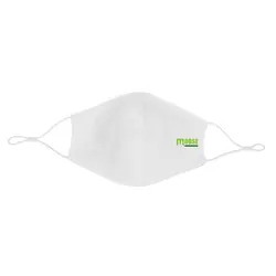 Dvoslojna pamučna maska ​​za lice za višekratnu upotrebu P265.89 white-3
