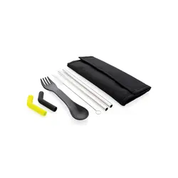 Set slamki i pribora za jelo u torbici Tierra P269.55 black-1