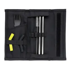 Set slamki i pribora za jelo u torbici Tierra P269.55 black-4