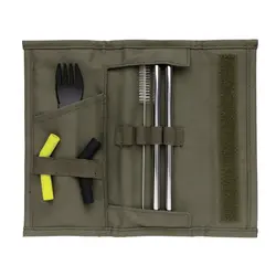 Set slamki i pribora za jelo u torbici Tierra P269.55 green-4