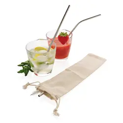 Set od 3 slamke za višekratnu upotrebu P269.57 silver-4