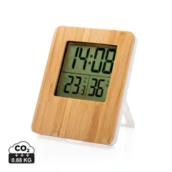 Meteorološka stanica od bambusa P279.21 brown-0