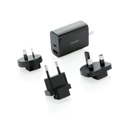 Ultra brzi putni adapter Philips P301.18 black-3