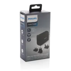 Ultra brzi putni adapter Philips P301.18 black-8