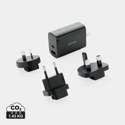 Ultra brzi putni adapter Philips P301.18 black-9