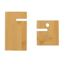 Stalak za mobitel od bambusa u kraft kutiji P301.40 brown-6