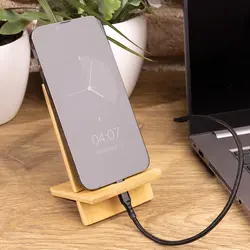 Stalak za mobitel od bambusa u kraft kutiji P301.40 brown-7