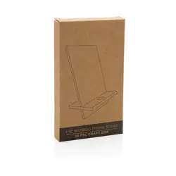 Stalak za mobitel od bambusa u kraft kutiji P301.40 brown-9